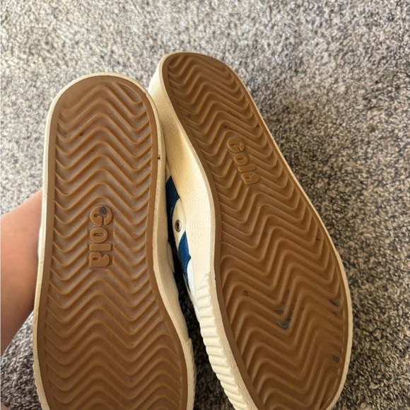 Gola White and Blue Casual Sneakers - Picture 5 of 6